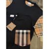 圖片 Burberry 經典 手臂格紋設計 黑色 短袖T恤上衣
