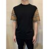 圖片 Burberry 經典 手臂格紋設計 黑色 短袖T恤上衣
