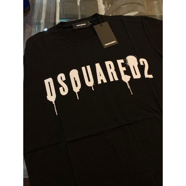 圖片 Dsquared2 D2 經典 字母logo設計 黑色 男生短袖T恤上衣