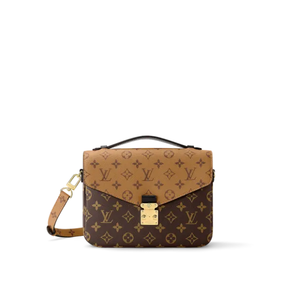 圖片 LV POCHETTE 拼色老花郵差包