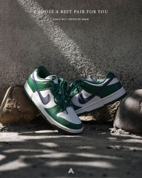 Nike Dunk Low "Gorge Green midnight navy" 白綠午夜藍 DD1503-300