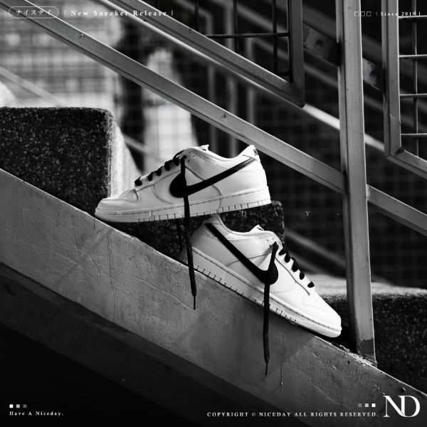 圖片 NICEDAY 代購 Nike Dunk Low White Black 白熊貓 反轉 DJ6188-101