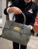 圖片 Mulberry HH2873 小款經典粒面牛皮Bayswater 包  炭灰色