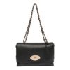 圖片 Mulberry HH3297 光滑壓紋山羊皮中款 Lily 包 黑色