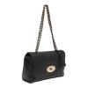 圖片 Mulberry HH3297 光滑壓紋山羊皮中款 Lily 包 黑色