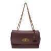 圖片 Mulberry HH3297 光滑壓紋山羊皮中款 Lily 包 牛血色
