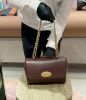 圖片 Mulberry HH3297 光滑壓紋山羊皮中款 Lily 包 牛血色