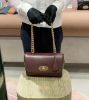 圖片 Mulberry HH3297 光滑壓紋山羊皮中款 Lily 包 牛血色