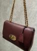 圖片 Mulberry HH3297 光滑壓紋山羊皮中款 Lily 包 牛血色