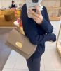 圖片 Mulberry HH3297 光滑壓紋山羊皮中款 Lily 包 炭灰色